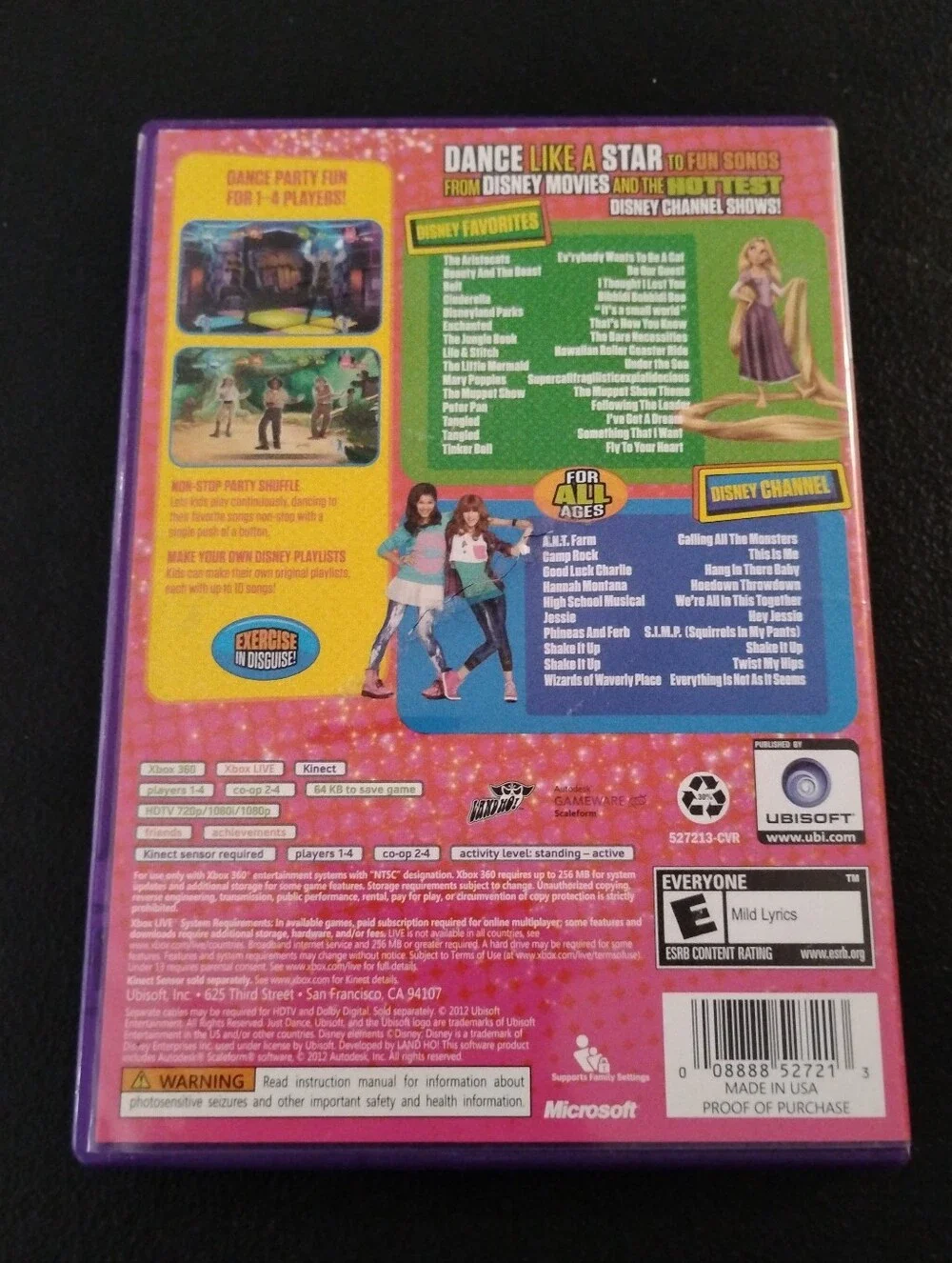 Just Dance: Disney Party (Xbox 360) - Game Disc & Case - Requires Kinect